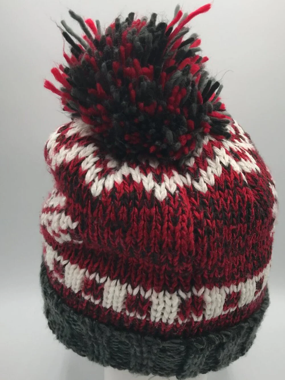 Place Kid's Large 4T-5T Lined Pom Pom Knit Beanie Cap Hat